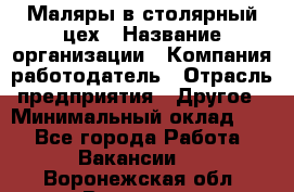 Маляры в столярный цех › Название организации ­ Компания-работодатель › Отрасль предприятия ­ Другое › Минимальный оклад ­ 1 - Все города Работа » Вакансии   . Воронежская обл.,Воронеж г.